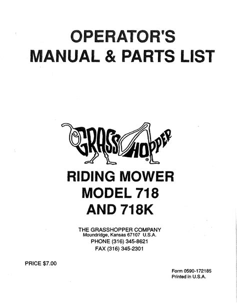 FIND A BRANCH. . Grasshopper mower manual pdf